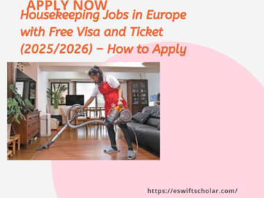 Housekeeping Jobs in Europe with Free Visa and Ticket (2025/2026) – How to Apply