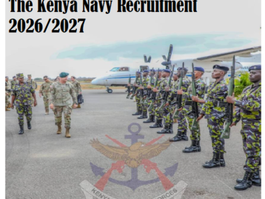 The Kenya Navy Recruitment 2026/2027